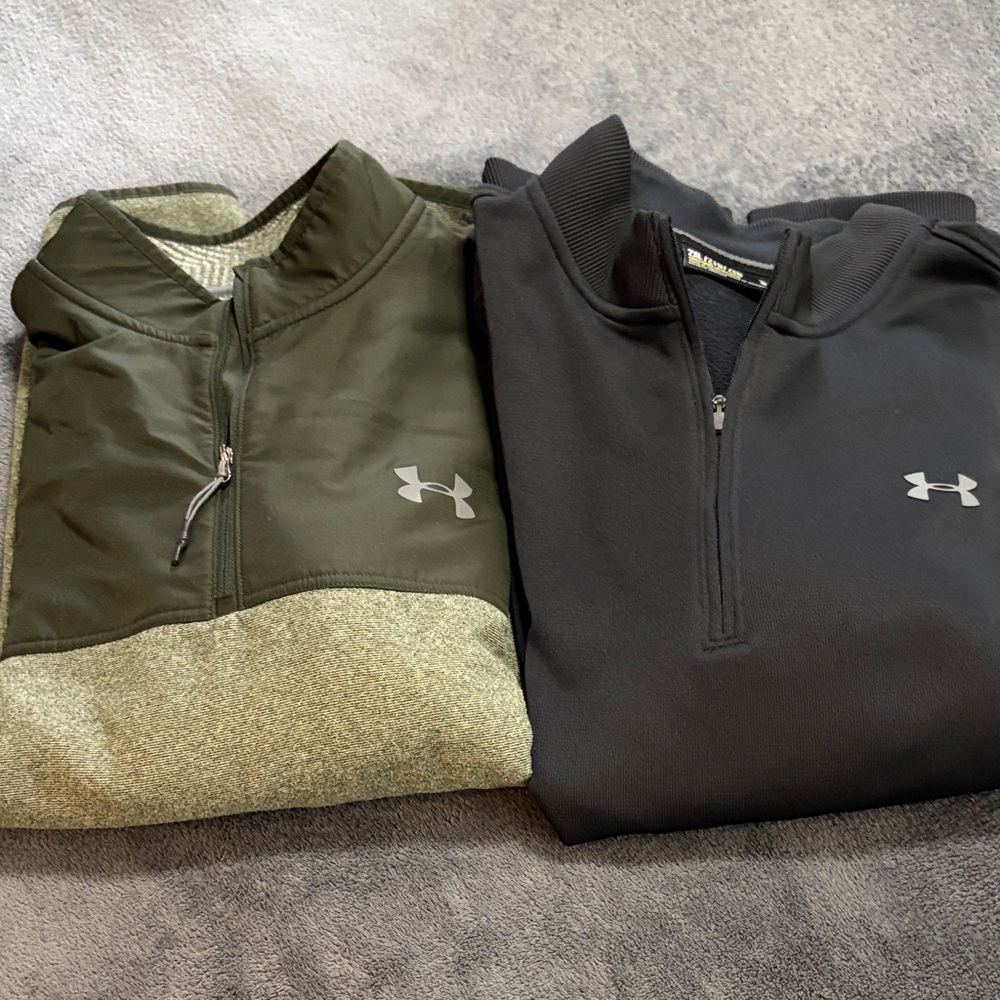 Pair of Under Armour 1/4 zip Pullovers